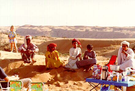 Camping in the Wahiba sands